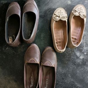 3 Pairs Of Pumpshoe, Ballerina