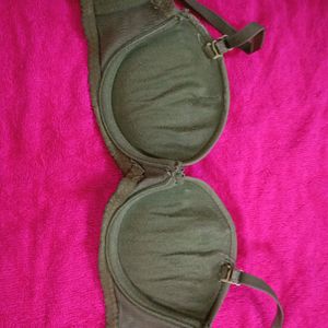 Underwired Olive Push Up Bra