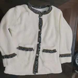 Furry Woolen Cardigan