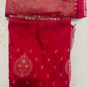 Unused Banarasi Georgette Saree