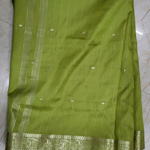 Silk Olive Saree