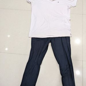 White Tshirt With Trouser