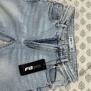 FB sister imported light wash bootcut jeans