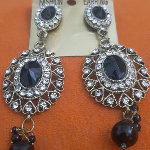 Party Wear Stone Studded Danglers