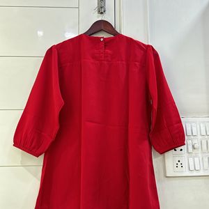 Red Xl Solid Top