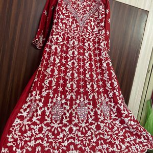 Phulkari Gown With  Dupat