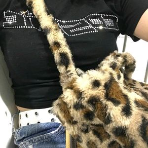 H&M Faux Fur Shoulder Bag