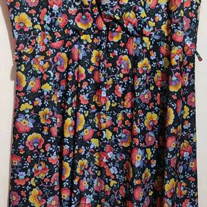 Multi Floral Print Dress For Girl Or Woman 42 Bust