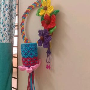 Macrame Flower Wall Henging