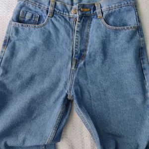 Blue Straight Jeans Women