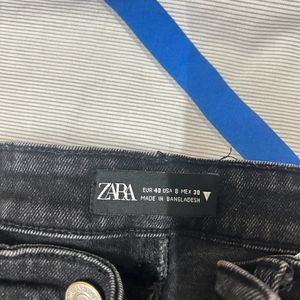 ZARA Skinny Washed black Jeans