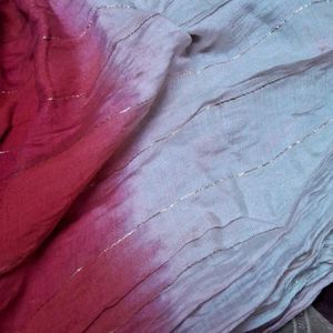 Red And White Mixed Dupatta