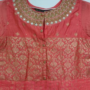 Peach Colour Kurta For Women