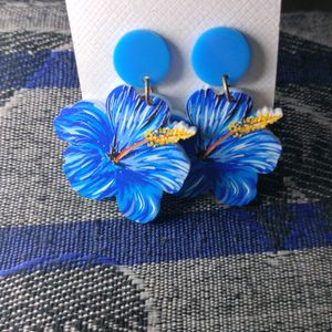 Blue Party Wear+Traditional Earrings