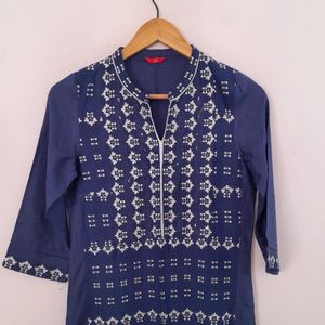 W Blue Kurta