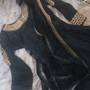 Beautiful Black Festive Anarkali