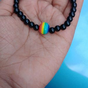 Rainbow Single Beaded Bracelet