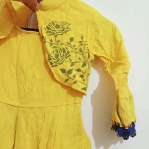 Beautiful Yellow Girls Dress