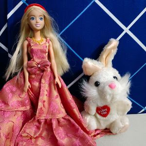 Barbie Doll With Bunny