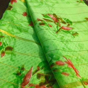 Zari Saree (Green)