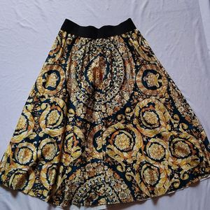 Knees Length Flared Skirt