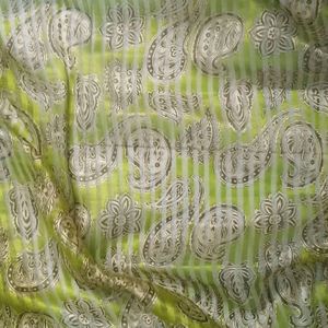 Lime Green Saree