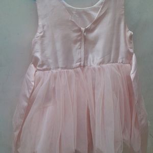 Baby Pink Net Dress Hopscotch