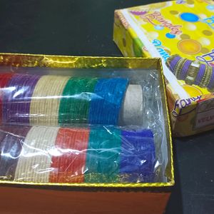 Multicolored Metal Bangles