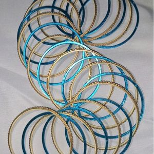 Festive Wear Blue Bangles