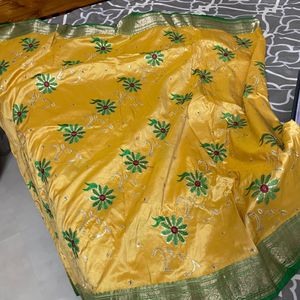 Beautiful Yellow Saree