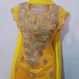 Haldi Ceremony Party Wear Dress