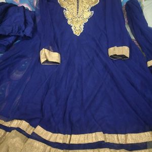 Bust Size 34 Nevy Blue Partywear Dress