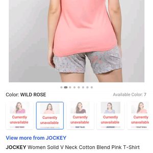 Jockey Women Tshirt Size L Combo of 3