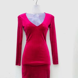 H&M RED VELVET DRESS 🥀