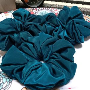 3 Satin Scrunchies Set.