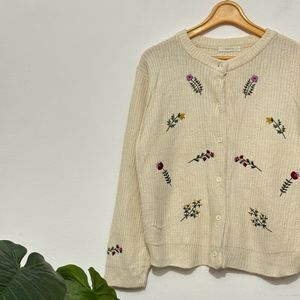 Vintage Embroidery Cardigan