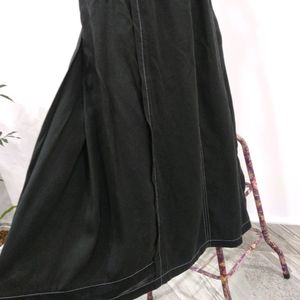 Black Midi Casual Skirt