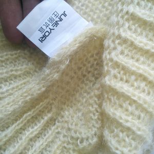 Yellow Knitted Cardigan