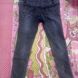 High Weist Scratch Jean