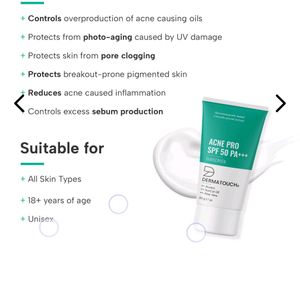 Detmatouch Acne Sunscreen 🎉🎉🥳🥳