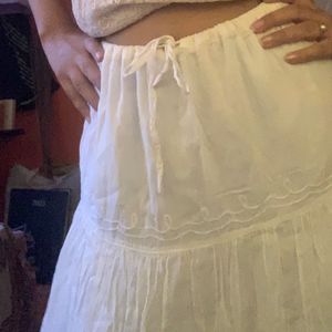 White Long Skirt