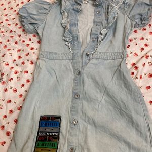 Denim Dress For Girls