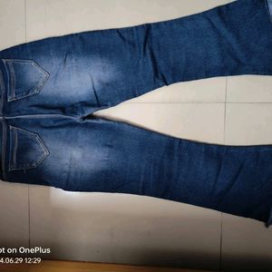 Blue Bootcut Jeans