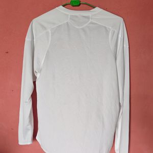 Decathlon White Full Sleeve Tshirt