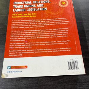 Industrial Relations,Trade Unions Labour Laws Book