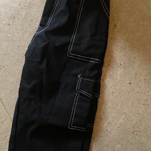 Black Cargo Jeans