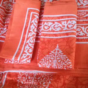 Orange Colour Bedsheet