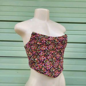 Zara Floral Corset Top