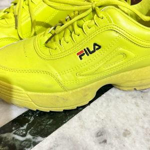 Neon Green Fila Shoes