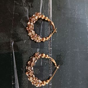 Oxidised Golden Earrings